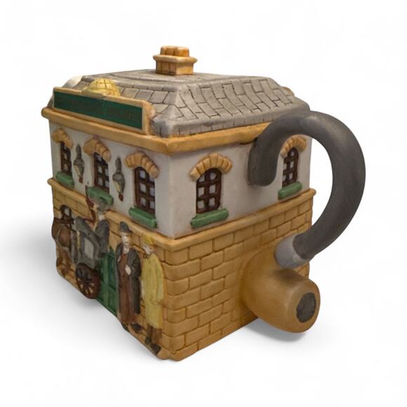 Vintage 1980s Limited Edition Christopher Wren Teapot, "The Sherlock Holmes" Pub - Picture 4 of 8
